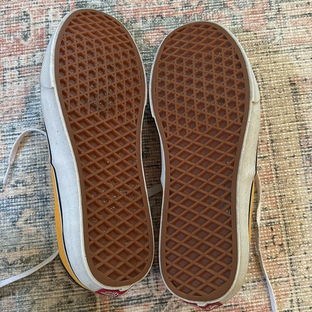 Vans Yellow Canvas Sneakers